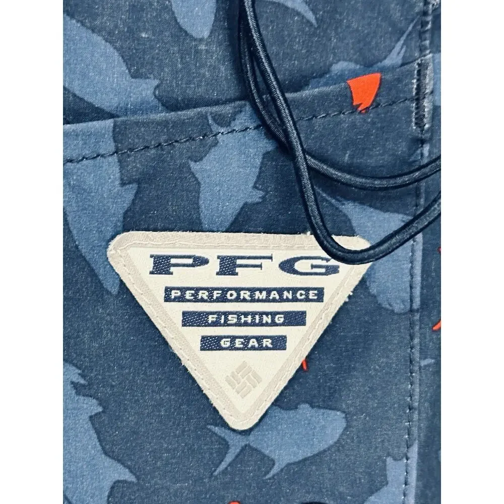 Columbia PFG Board Short Size 30‎ Gamefish Swim Trunk 9”